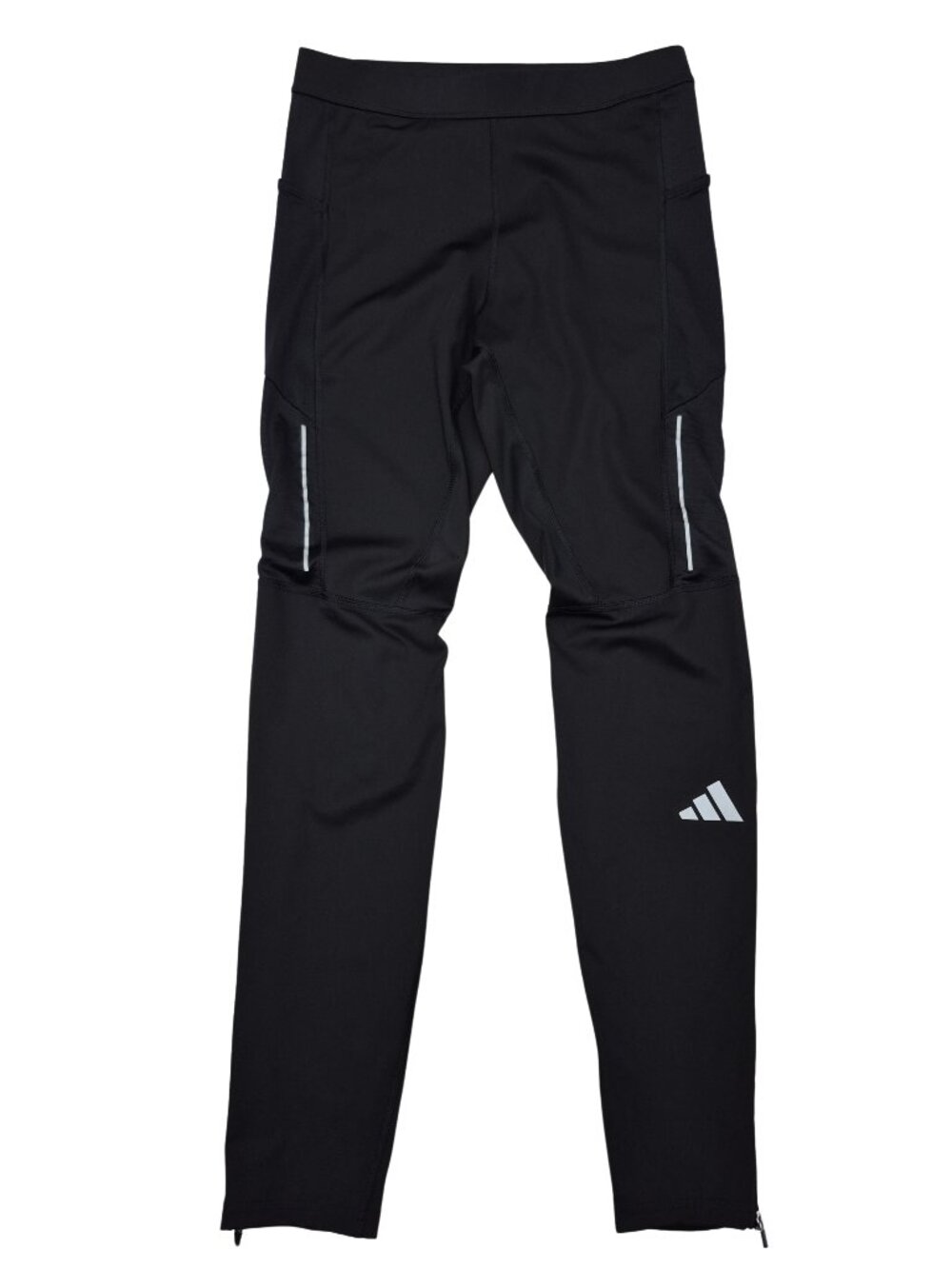 Adidas Own The Run Mens Size M AEROREADY Leggings Running, Black w/Pockets